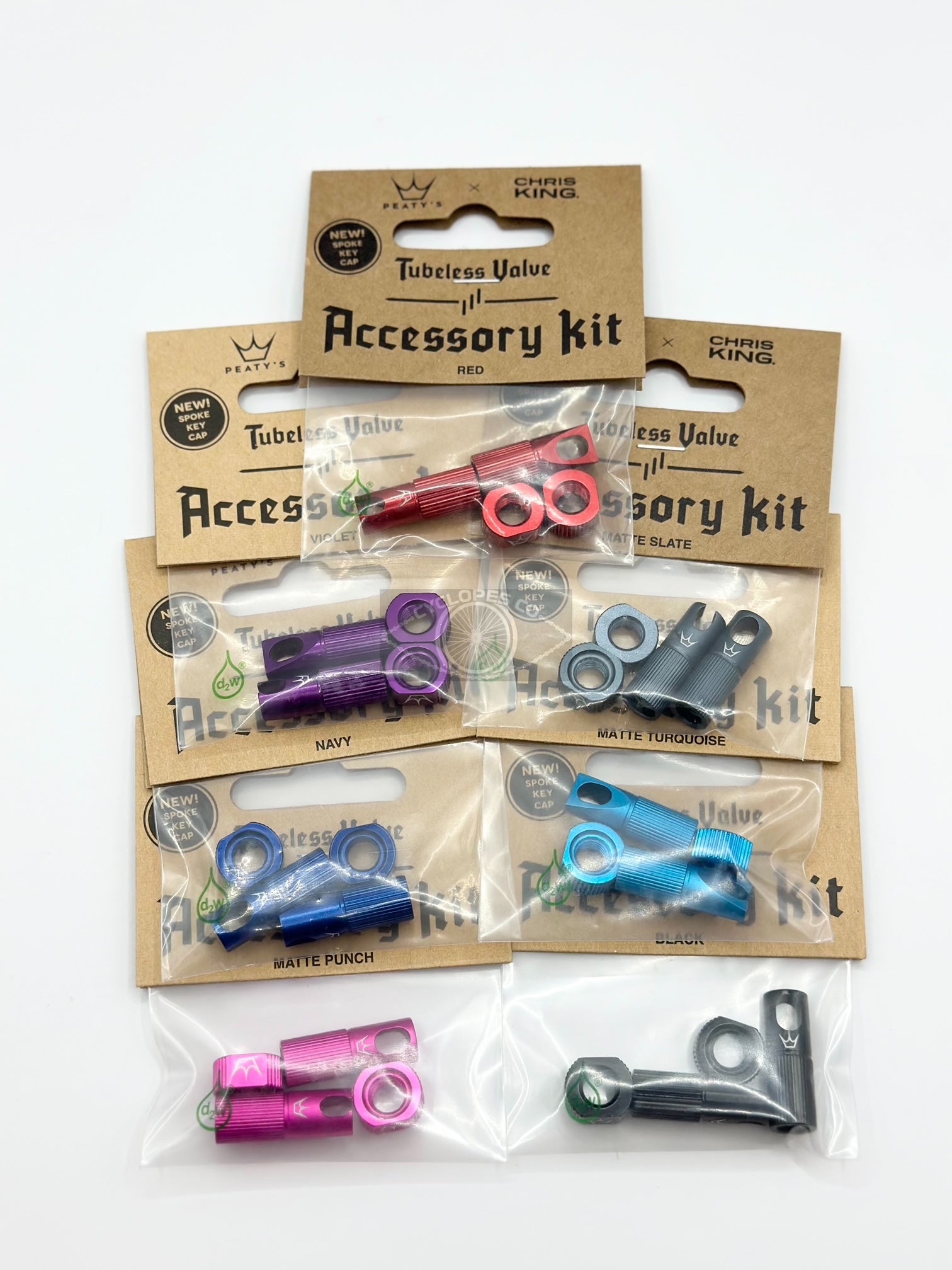 Peaty's x Chris King MK2 Tubeless Valve Accessory Kit