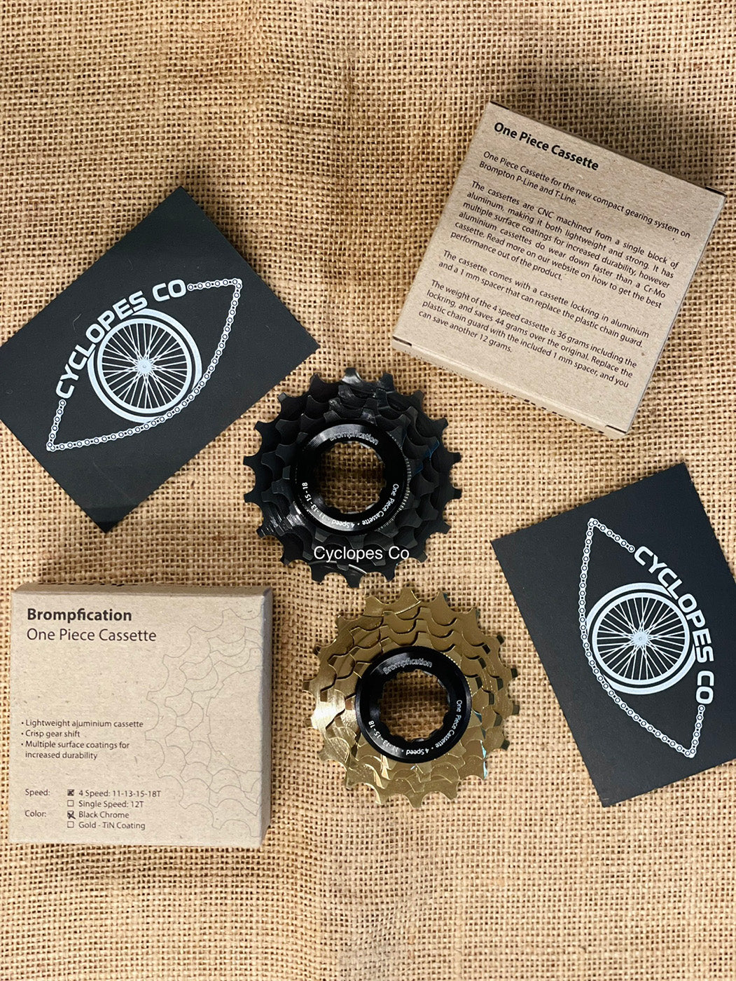 Brompfication 1-Piece Cassette for Brompton P and T-Line