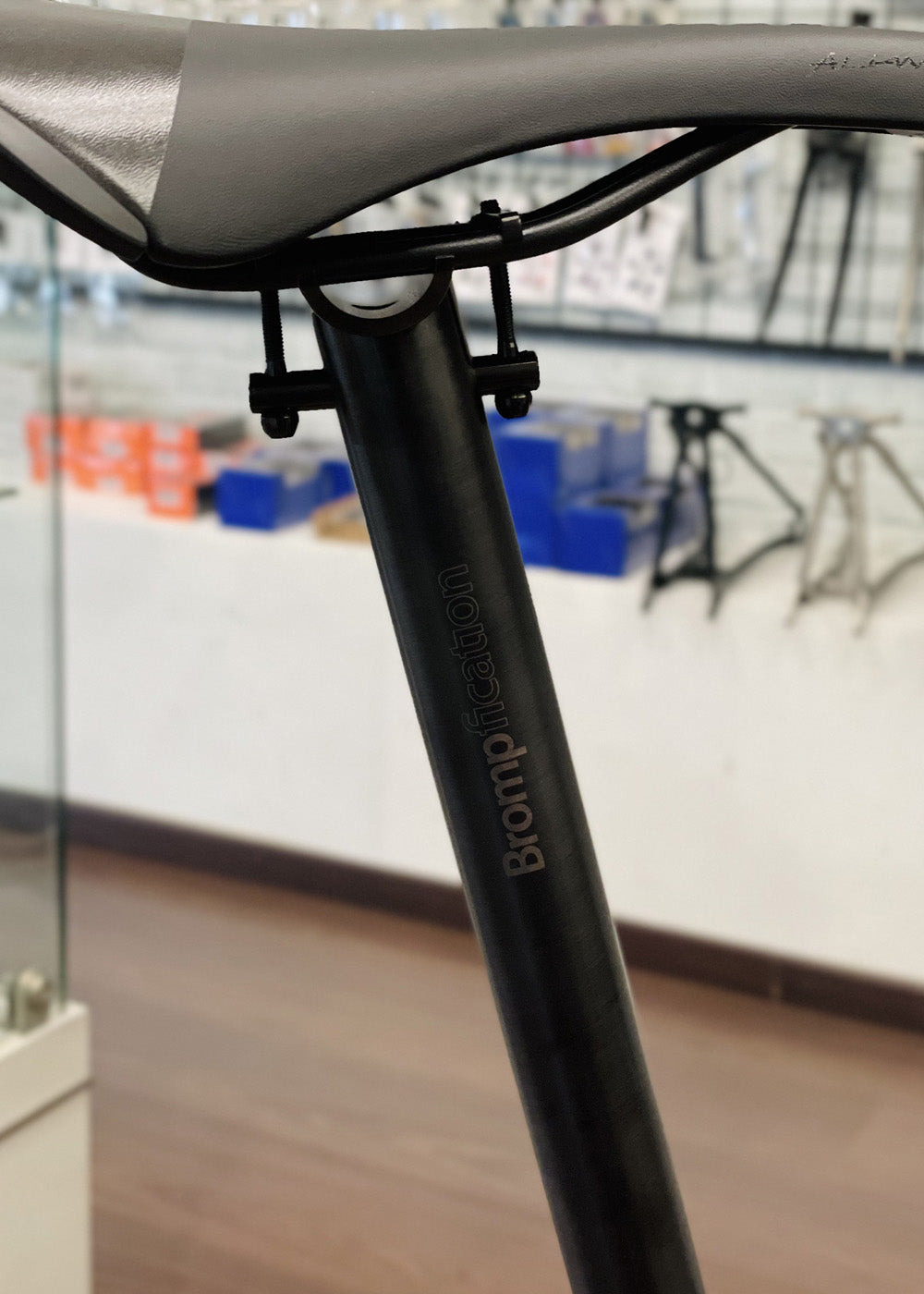 Tige de Selle allongée légère + Clip pour Brompton (130 g Plus léger Tige de Selle allongée légère + Clip pour Brompton (130 g Plus léger