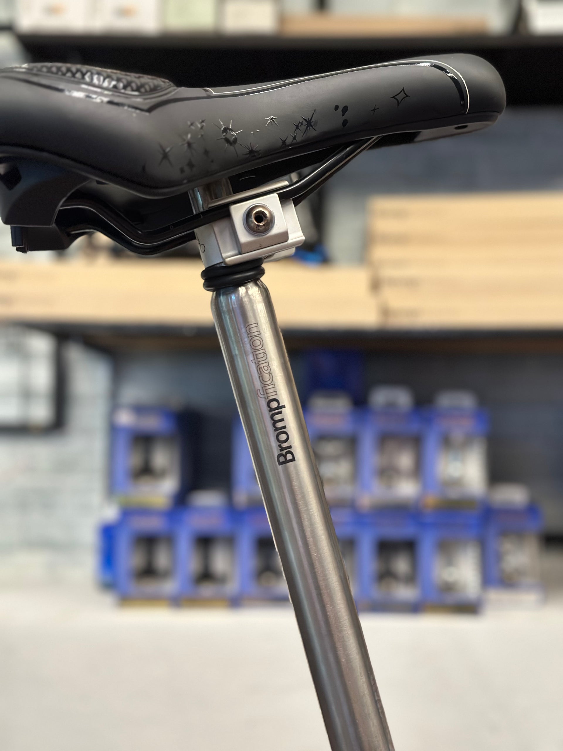 Brompfication Titanium Seatpost Pentaclip