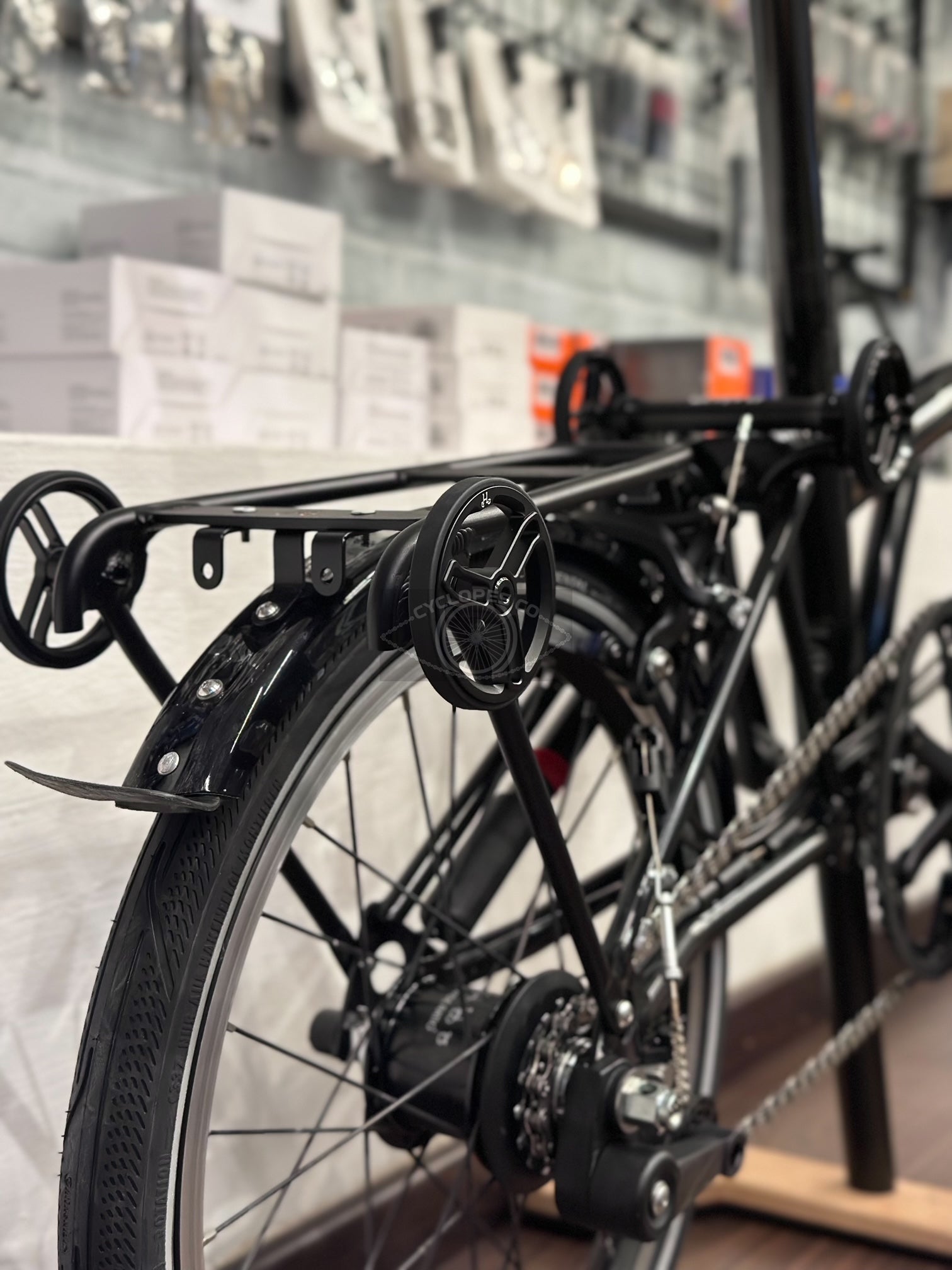 H&H Aluminium Q Mini Rear Rack V5 for Brompton