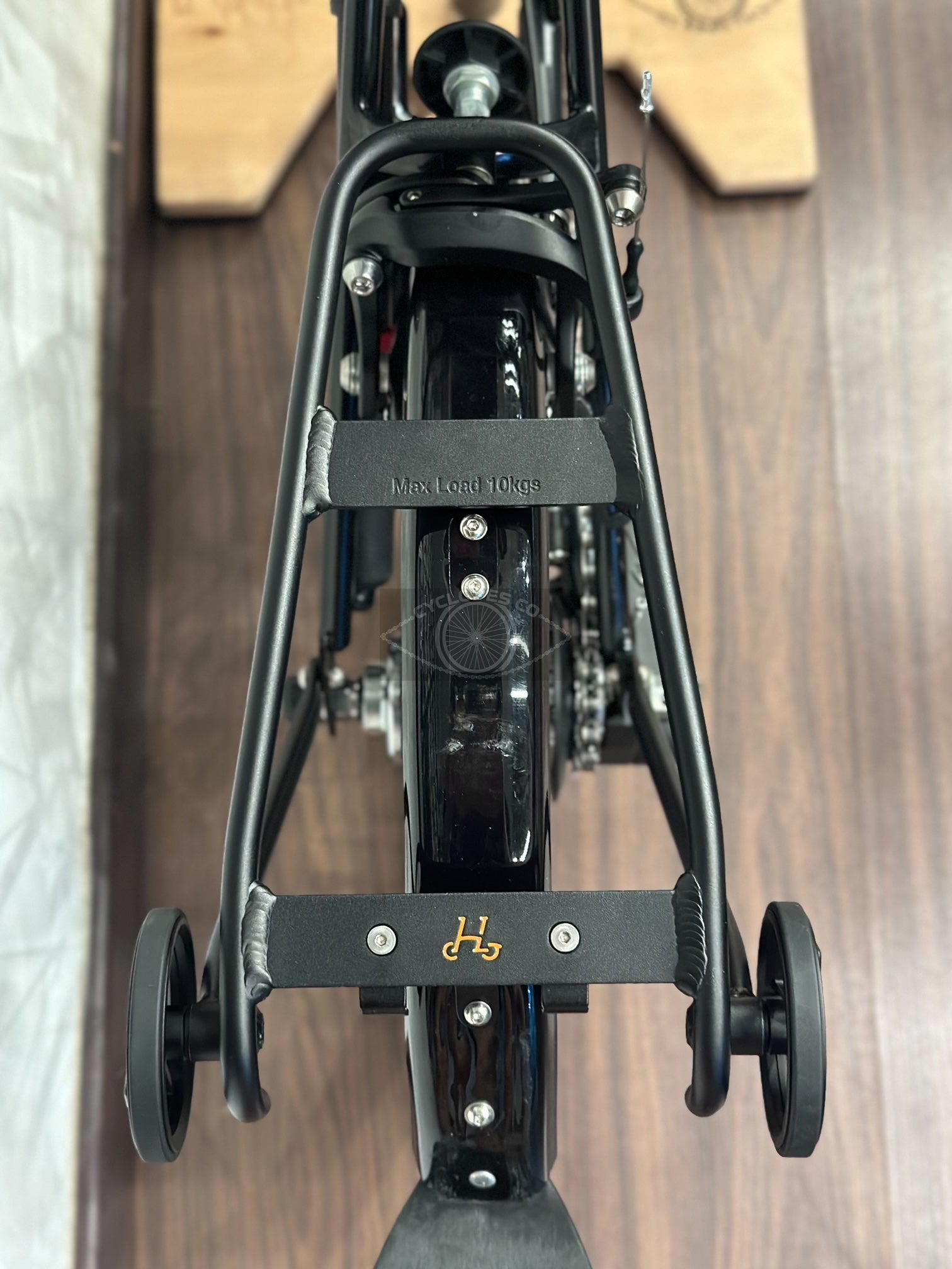 H&H Aluminium Q Mini Rear Rack V5 for Brompton