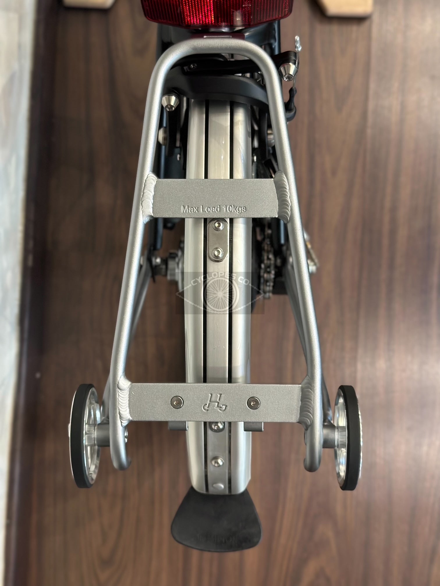H&H Aluminium Q Mini Rear Rack V5 for Brompton