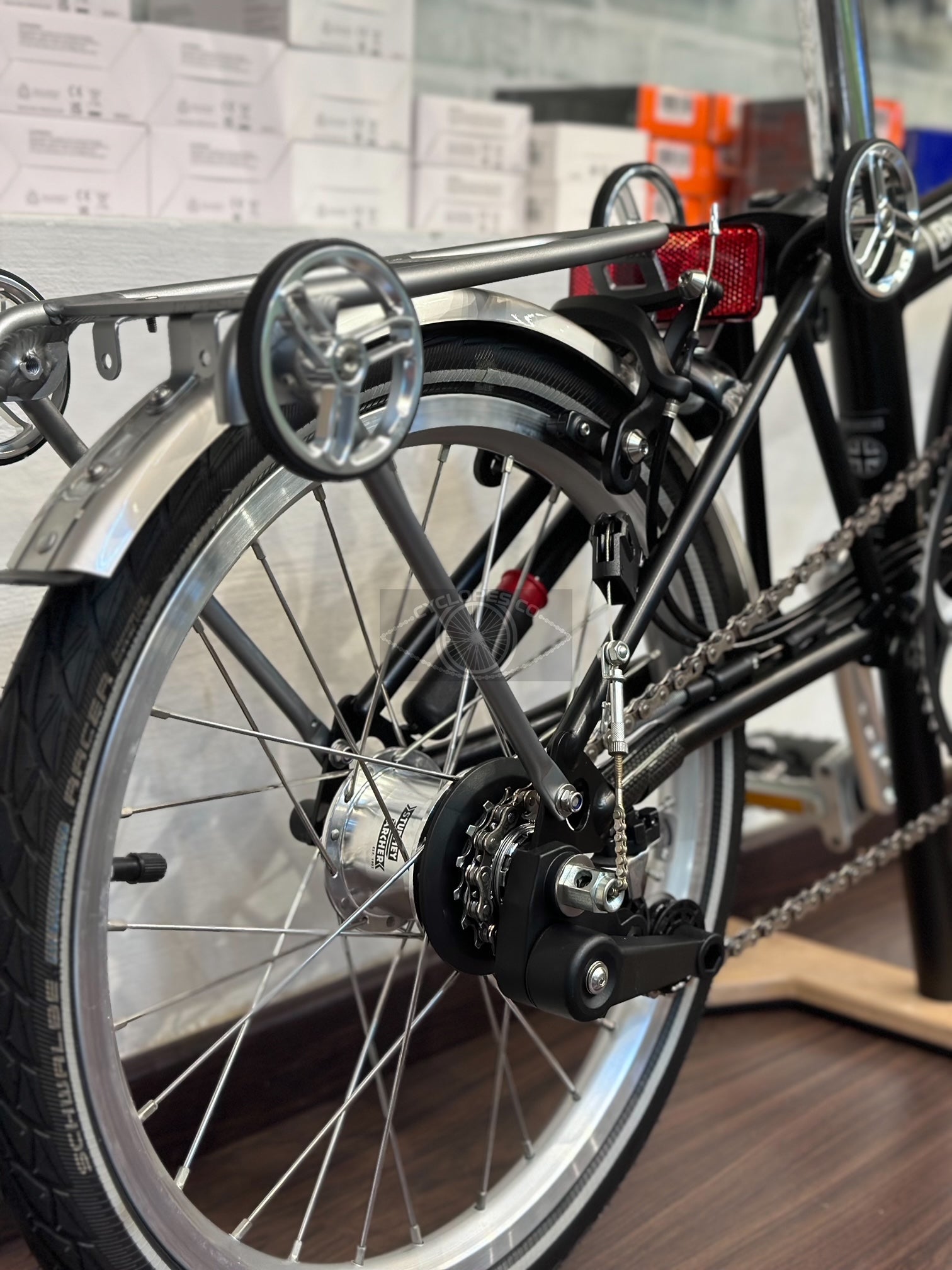 H&H Aluminium Q Mini Rear Rack V5 for Brompton
